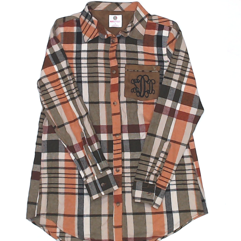 BLOOPER CLOTHING: Monogrammed Plaid Layering Tunic