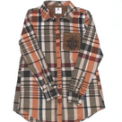 BLOOPER CLOTHING: Monogrammed Plaid Layering Tunic