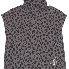 BLOOPER CLOTHING: Monogrammed Cowl Neck Poncho