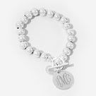 Monogrammed Ball Bracelet | Silver