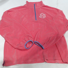 BLOOPER CLOTHING: Monogrammed Puff Sleeve Fleece Pullover