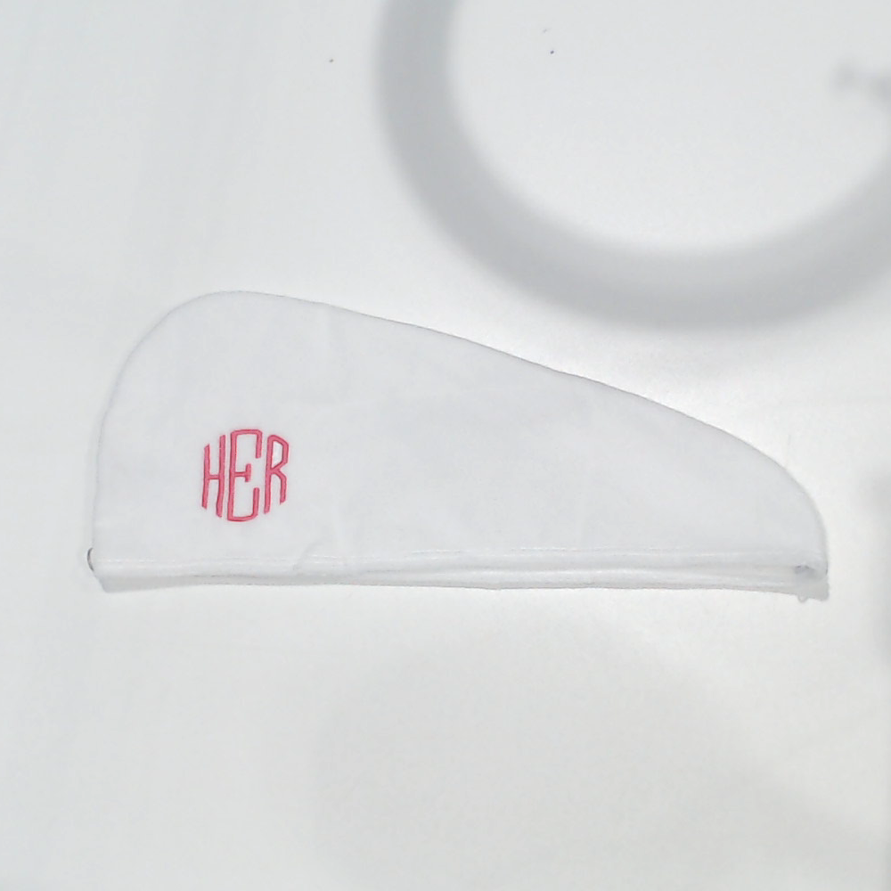 BLOOPER ACCESSORY: Monogrammed Hair Towel Wrap