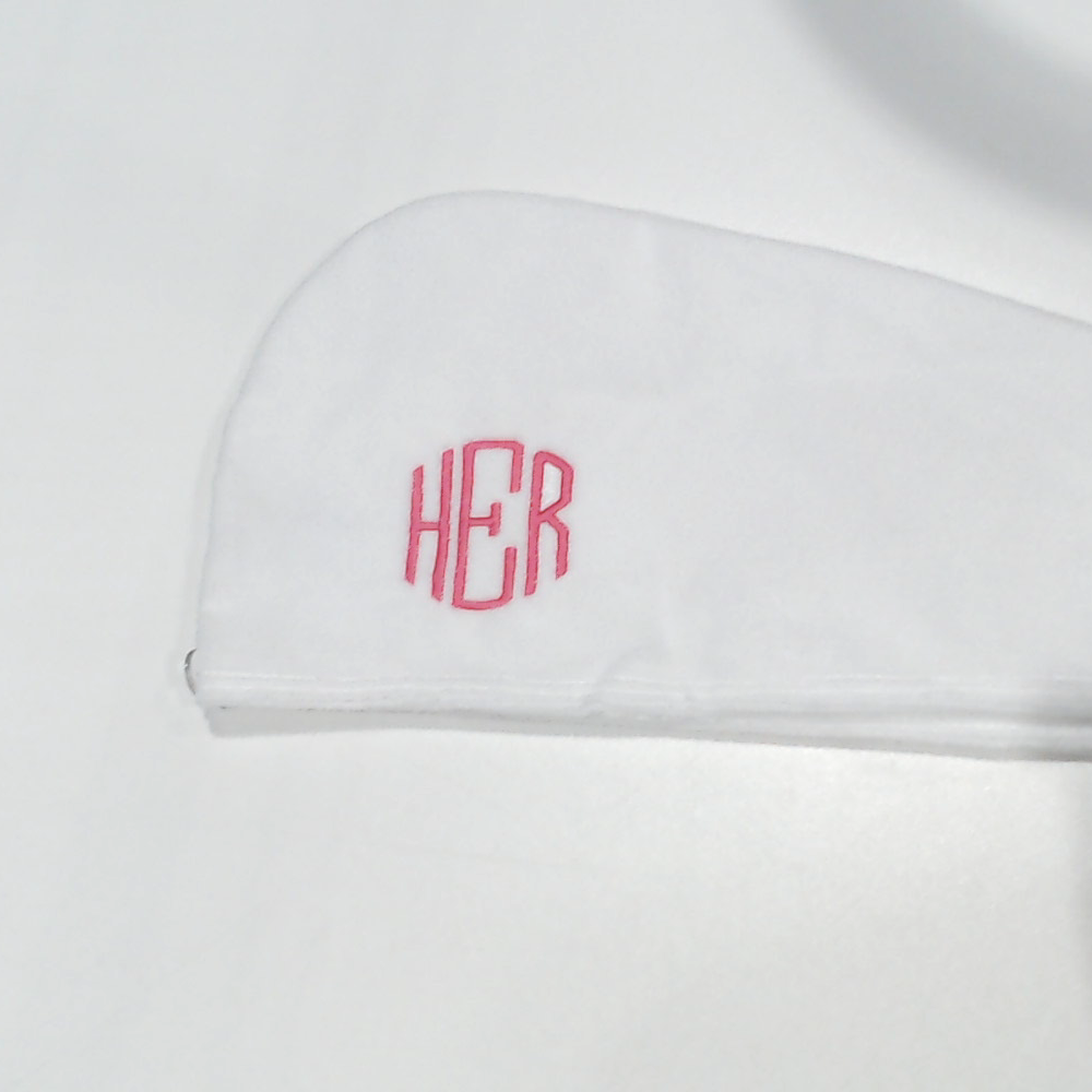 BLOOPER ACCESSORY: Monogrammed Hair Towel Wrap