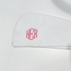 BLOOPER ACCESSORY: Monogrammed Hair Towel Wrap