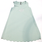 BLOOPER KIDS: Monogrammed Girls Scallop Dress