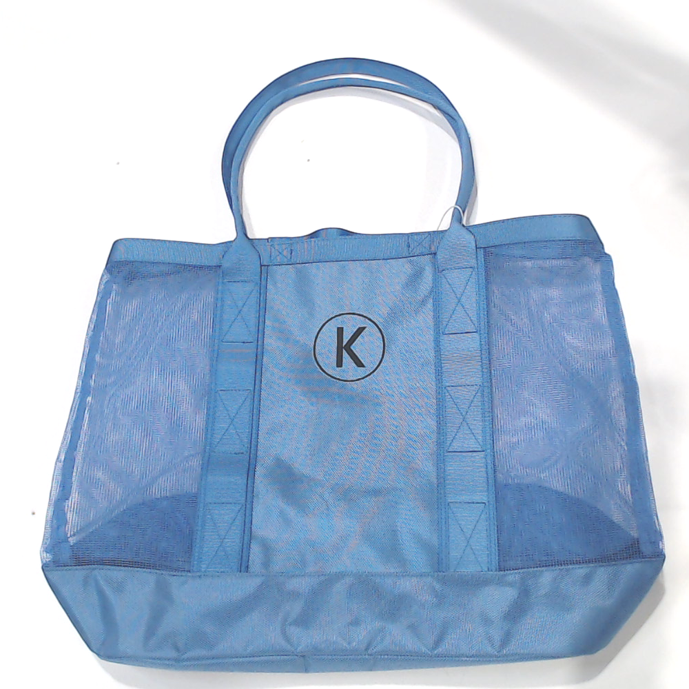 BLOOPER BAG: Monogrammed Structured Mesh Tote