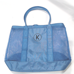 BLOOPER BAG: Monogrammed Structured Mesh Tote