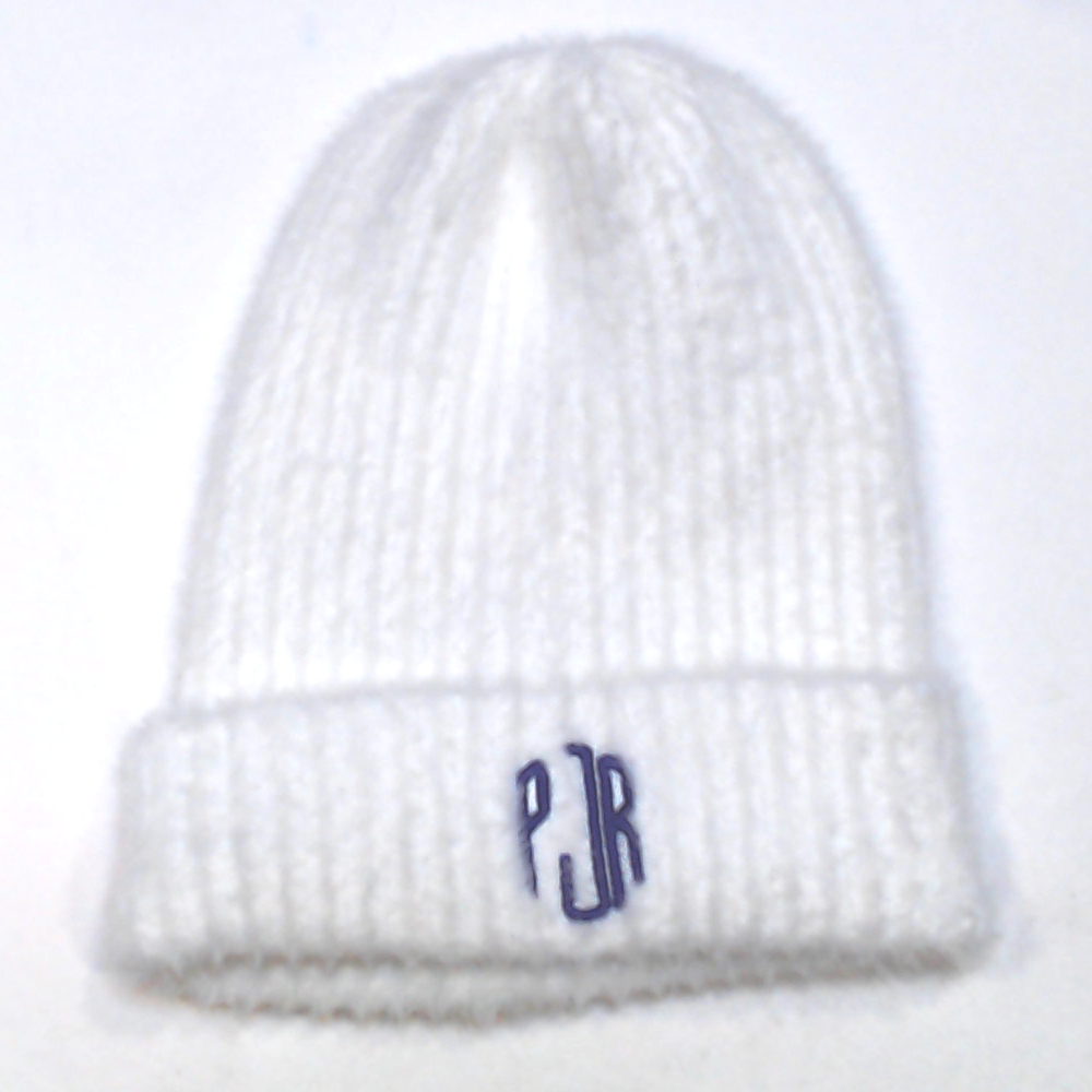 BLOOPER ACCESSORY: Monogrammed Beanie
