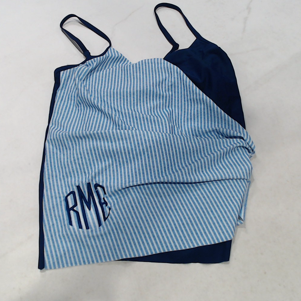 BLOOPER SWIM: Monogrammed Ruched Tankini