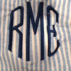 BLOOPER SWIM: Monogrammed Ruched Tankini