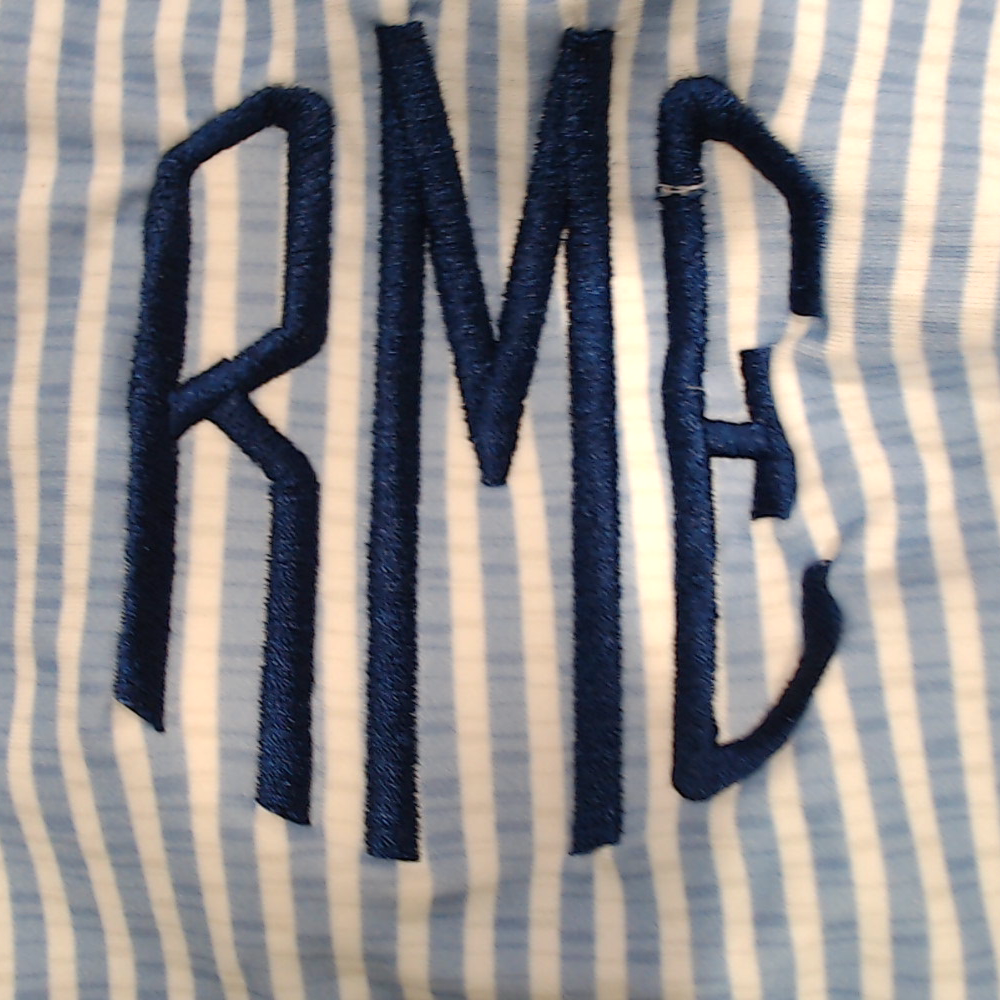 BLOOPER SWIM: Monogrammed Ruched Tankini