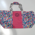 BLOOPE BAGR: Monogrammed Extra Large Tote Bag