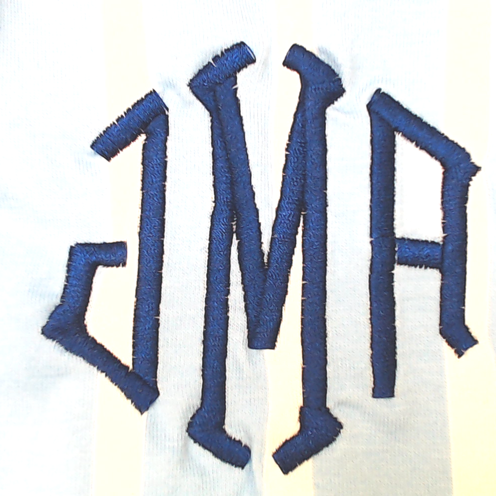 BLOOPER CLOTHING: Monogrammed Ruffle Top
