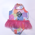 BLOOPER KIDS: Monogrammed Toddler Tutu Bathing Suit