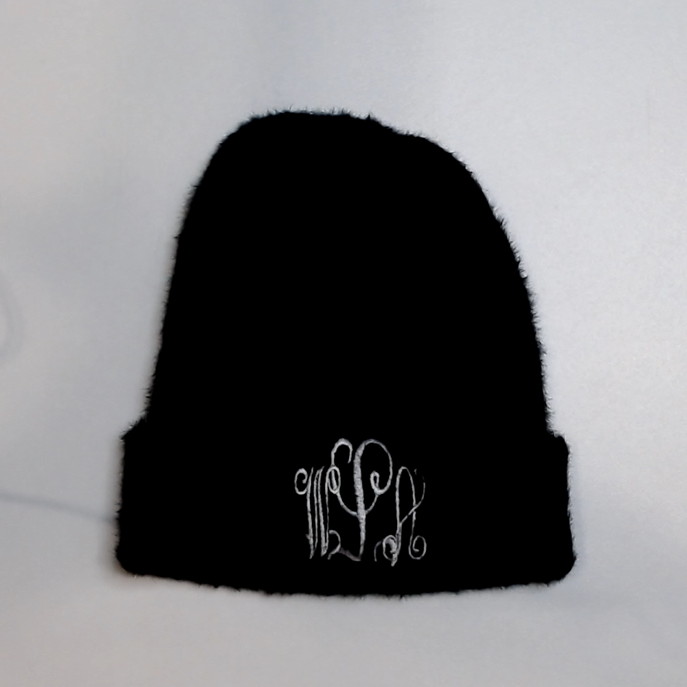 BLOOPER ACCESSORY: Monogrammed Beanie