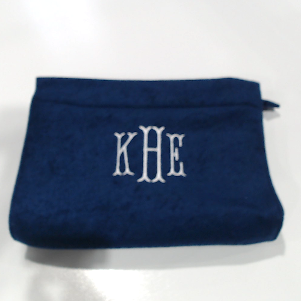 BLOOPER BAG: Monogrammed Terry Toiletry Bag
