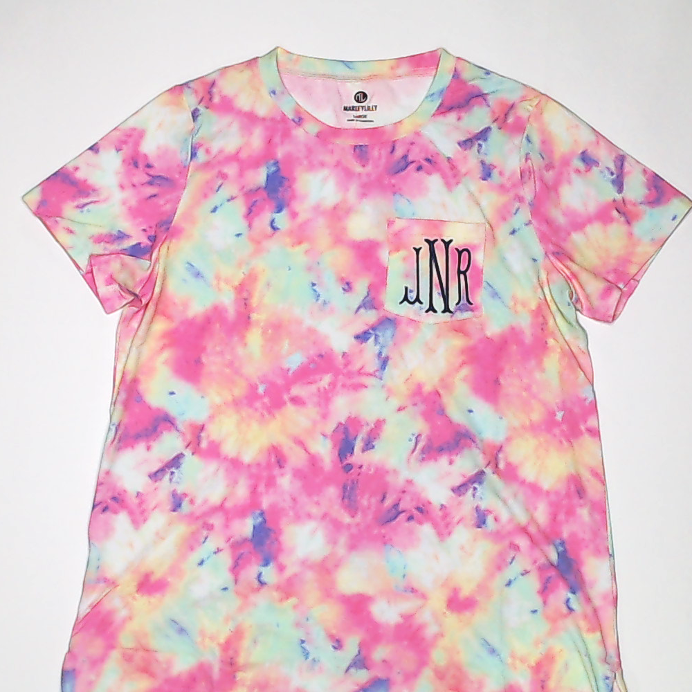 BLOOPER CLOTHING: Monogrammed Tie Dye T-Shirt