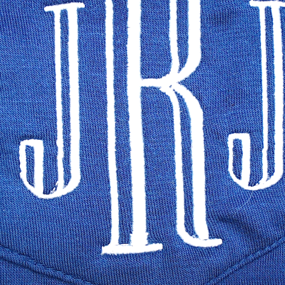 BLOOPER CLOTHING: Monogrammed Navy Top