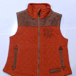 BLOOPER KIDS: Monogrammed Kids Quilted Vest