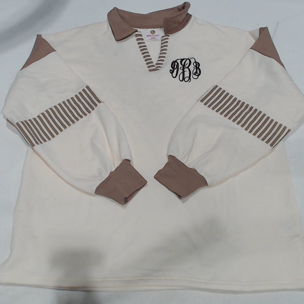 BLOOPER CLOTHING: Monogrammed Colorblock Sweatshirt