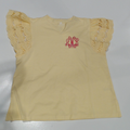 BLOOPER CLOTHING: Monogrammed Flutter Sleeve Top