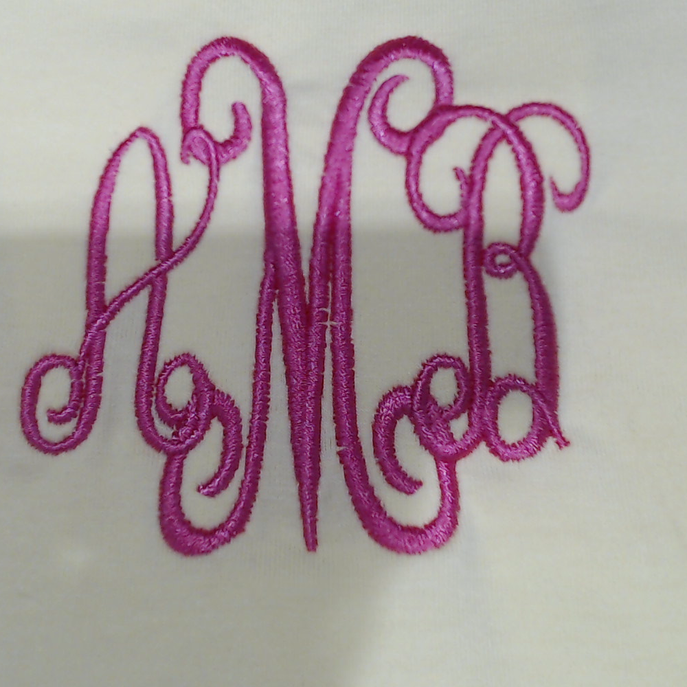 BLOOPER CLOTHING: Monogrammed Flutter Sleeve Top