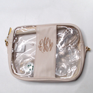 BLOOPER BAG: Monogrammed Clear Stadium Crossbody Bag