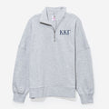 Kappa Kappa Gamma Oversized Quarterzip | Heathered Gray