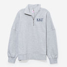 Kappa Kappa Gamma Oversized Quarterzip | Heathered Gray