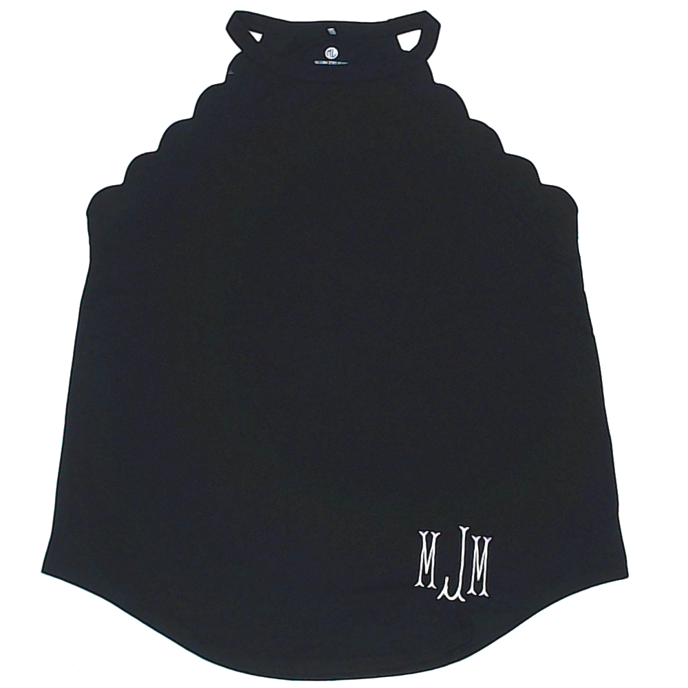 BLOOPER CLOTHING: Monogrammed Scalloped Tank Top