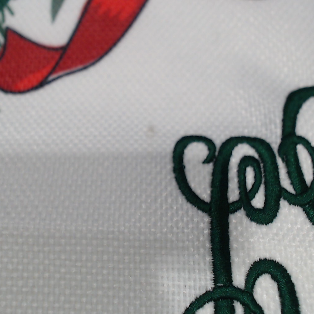 BLOOPER ACCESSORY: Monogrammed Christmas Pillow Sham