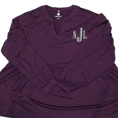 BLOOPER CLOTHING: Monogrammed Peplum Top