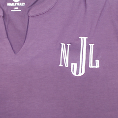 BLOOPER CLOTHING: Monogrammed Peplum Top
