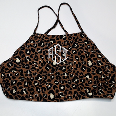 BLOOPER SWIM: Monogrammed High Neck Bikini Top