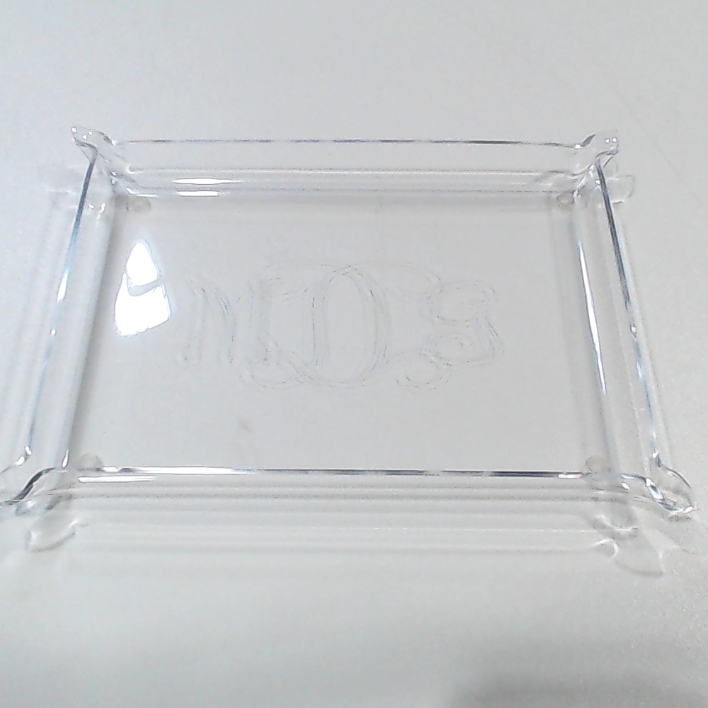BLOOPER ACCESSORY: Monogrammed Acrylic Tray