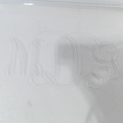 BLOOPER ACCESSORY: Monogrammed Acrylic Tray