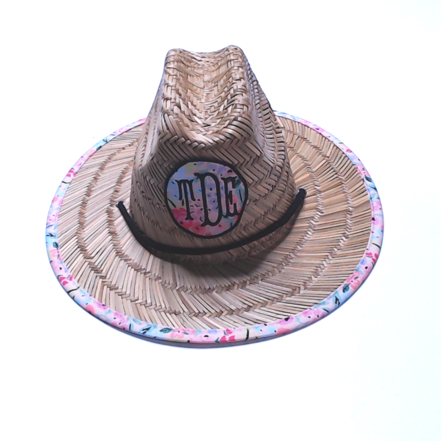 BLOOPER KIDS: Monogrammed Kids Straw Hat