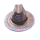 BLOOPER KIDS: Monogrammed Kids Straw Hat