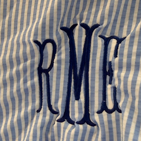 BLOOPER SWIM: Monogrammed Ruched Tankini