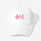 Phi Mu Trucker Hat | White