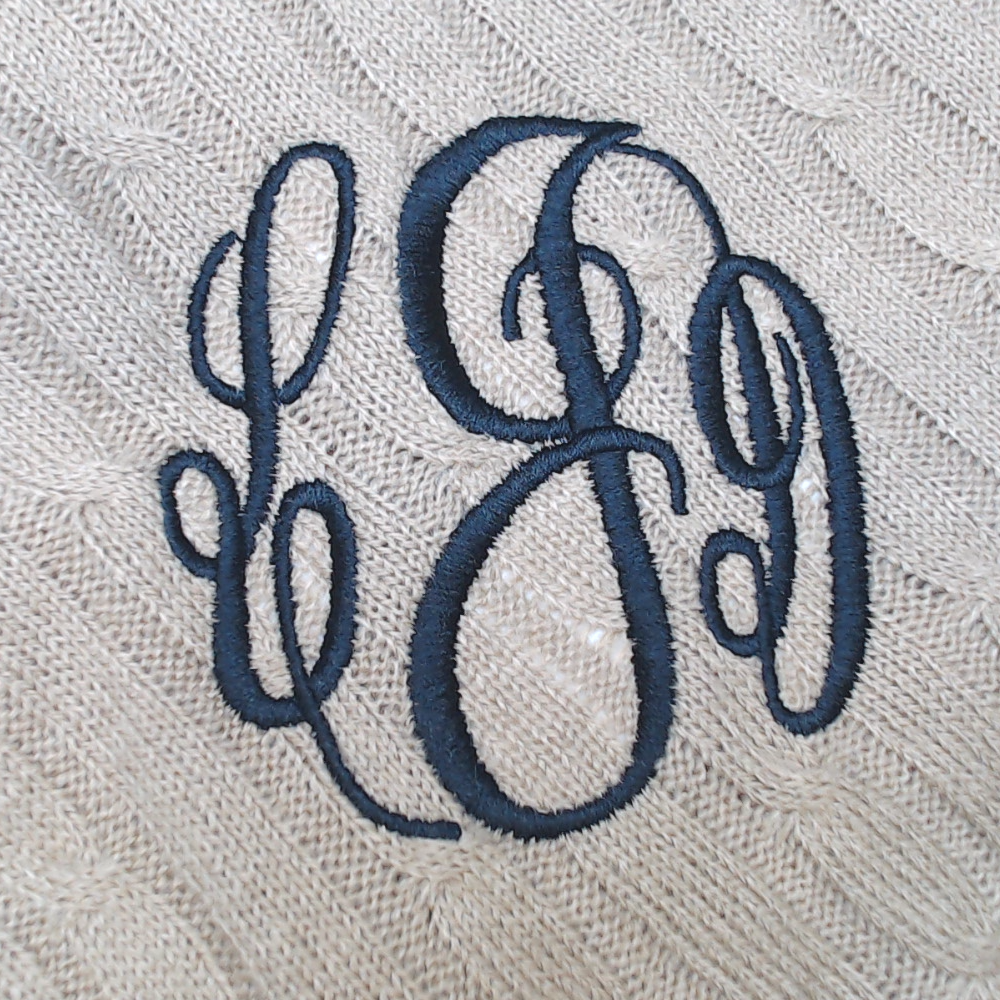 BLOOPER CLOTHING: Monogrammed Poncho