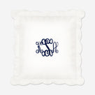 Monogrammed Pillow Sham | Scalloped