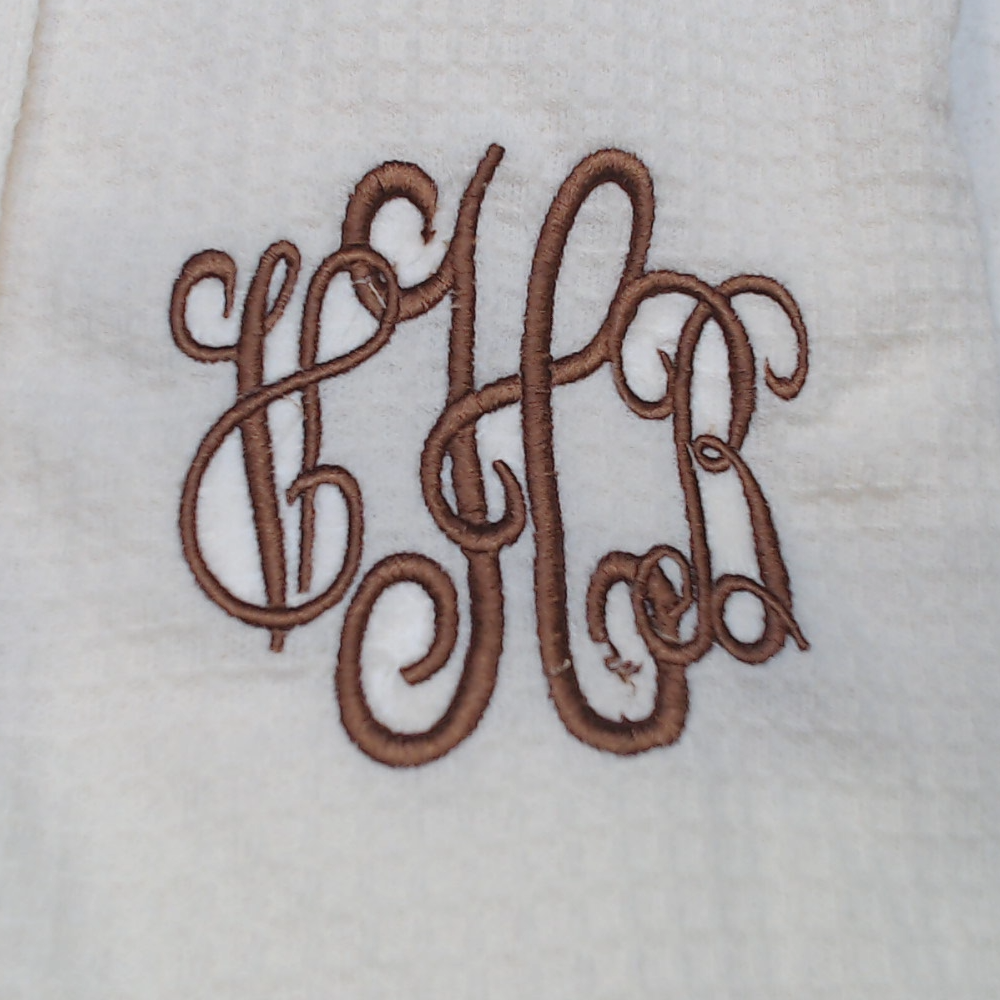 BLOOPER CLOTHING: Monogrammed Waffle Henley Tunic