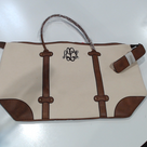 BLOOPER BAG: Monogrammed Vintage Weekender