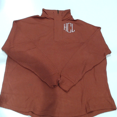 BLOOPER CLOTHING: Monogrammed Waffle Knit Pullover