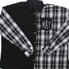 BLOOPER CLOTHING: Monogrammed Oversized Button Down Tunic