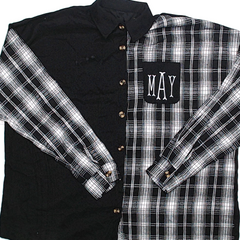 BLOOPER CLOTHING: Monogrammed Oversized Button Down Tunic