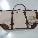 BLOOPER BAG: Monogrammed Vintage Weekender