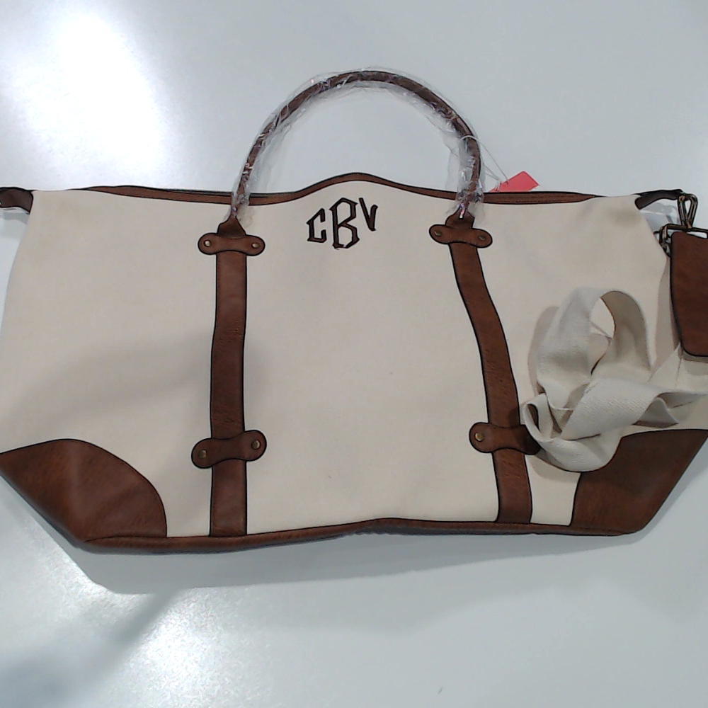 BLOOPER BAG: Monogrammed Vintage Weekender