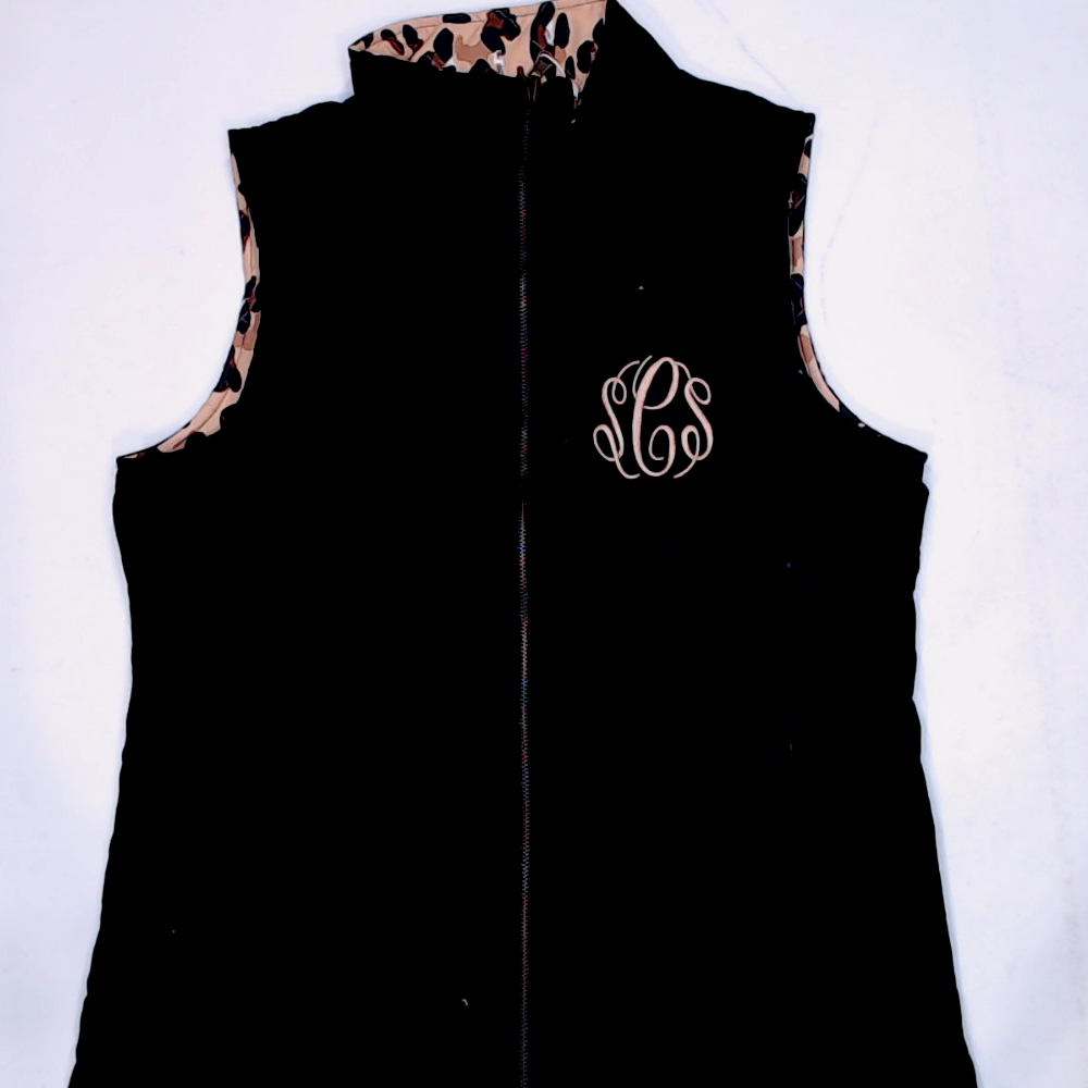 BLOOPER CLOTHING: Monogrammed Reversible Vest
